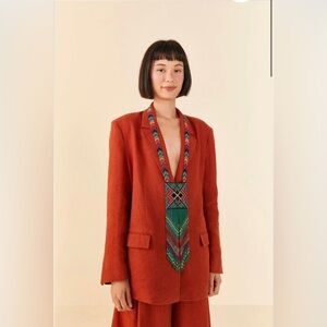 NWT FARM Rio Brown Blazer